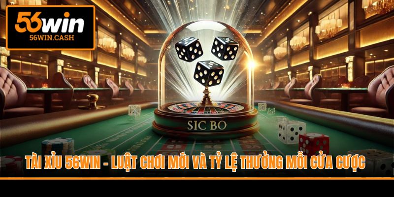 Tài Xỉu 56WIN - Luật Chơi Mới Và Tỷ Lệ Thưởng Mỗi Cửa Cược